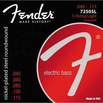 Fender 72505L Long Scale 40-115 для 5 струнного баса 