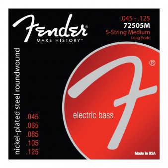 Fender 72505M Long Scale 45-125 для 5 струнного баса