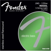 Fender 90505L Stainless Flatwound 40-125 для 5 струнного баса
