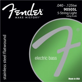 Fender 90505L Stainless Flatwound 40-125 для 5 струнного баса