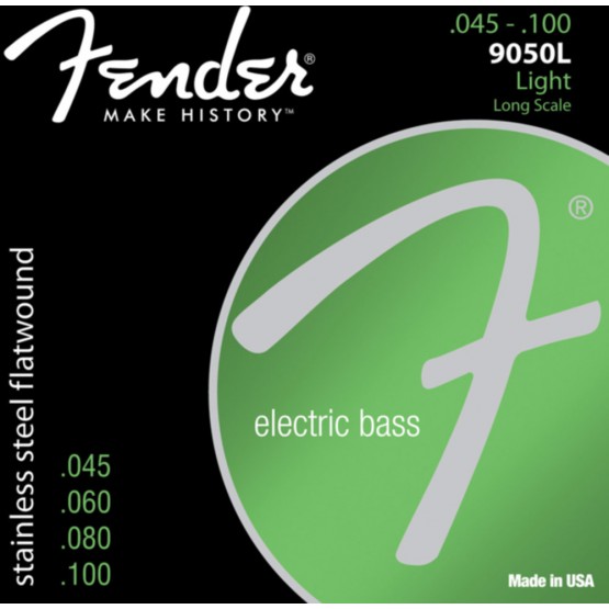 Fender 9050L Stainless Steel Bass Flatwound 45-100