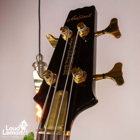 Aria Pro II SB-Black'n'Gold I Cliff Burton Signature Bass Black 2012 Japan