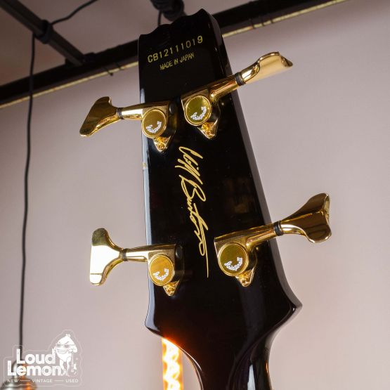 Aria Pro II SB-Black'n'Gold I Cliff Burton Signature Bass Black 2012 Japan