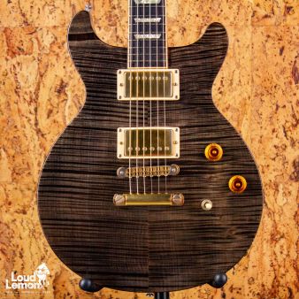 Gibson Les Paul Standard Double Cutaway Plus Trans Black 2001 USA электрогитара