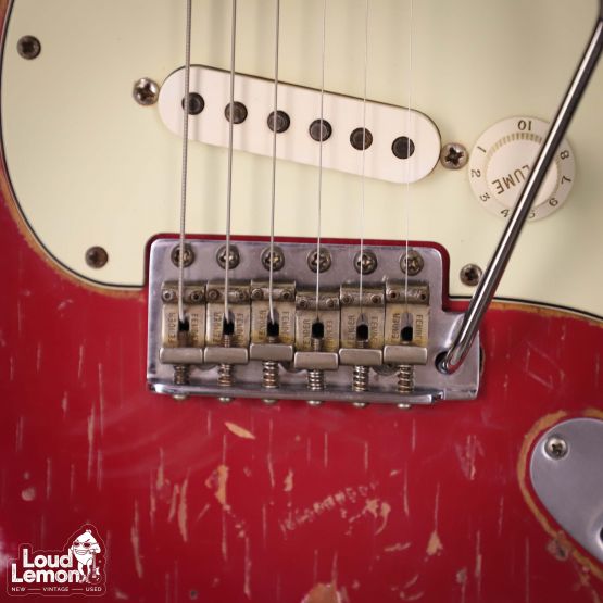 Fender Custom Shop 1960 Stratocaster Relic Faded Dakota Red 2013 USA электрогитара