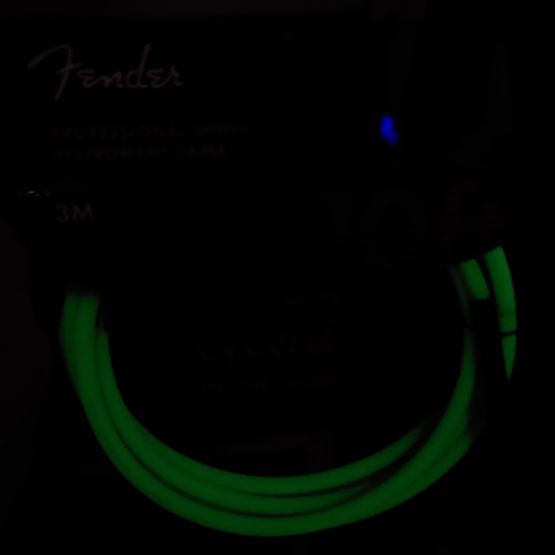 Fender Professional Series Glow in the Dark Blue гитарный кабель 3 метра