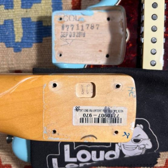 Fender American Original '60s Jaguar w/ Mastery Bridge Daphne Blue 2019 USA электрогитара