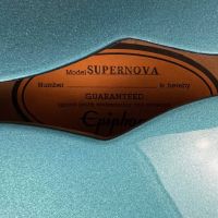 Epiphone Noel Gallagher Supernova w/ Seymour Duncan Pickups Manchester Blue 2005 Korea электрогитара