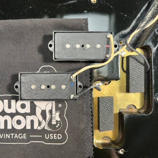 Fender Precision Bass Black 1975 USA бас-гитара