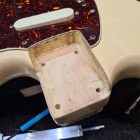 Fender Mustang MG69 Vintage White 1984 Japan электрогитара