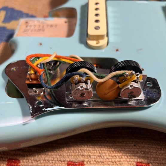 Fender American Original '60s Jaguar w/ Mastery Bridge Daphne Blue 2019 USA электрогитара