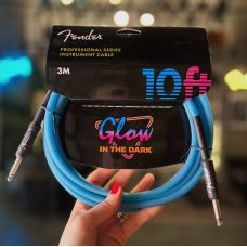 Fender Professional Series Glow in the Dark Blue гитарный кабель 3 метра