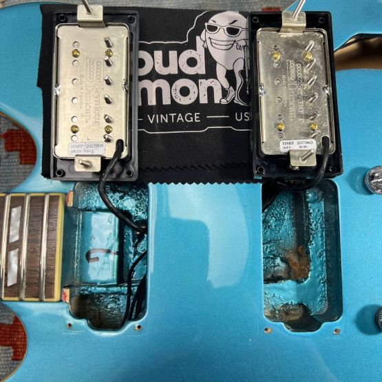 Epiphone Noel Gallagher Supernova w/ Seymour Duncan Pickups Manchester Blue 2005 Korea электрогитара