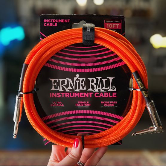 Ernie Ball 6079 Orange Neon кабель инструментальный 3 метра