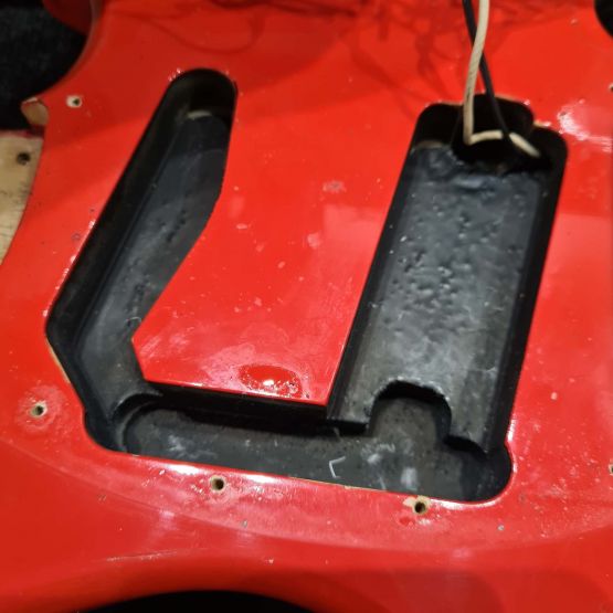 Fender Jag-Stang JSG-65 Fiesta Red 1997 Japan электрогитара