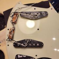 Fender MG69 Mustang Yellow White 1994 Japan электрогитара