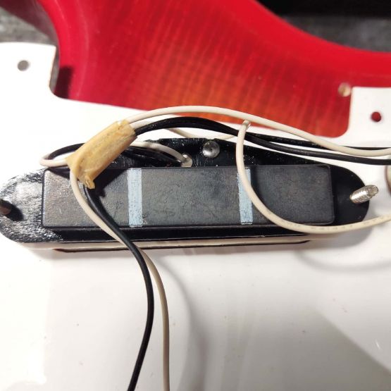Fender MST-40 Mini Stratocaster Flame Cherry Burst 1993 Japan электрогитара