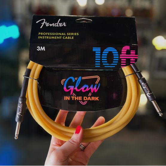 Fender Professional Series Glow in the Dark Orange гитарный кабель 3 метра