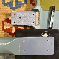 Danelectro Longhorn Bass Blue Suede 1990s Korea бас-гитара