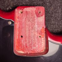 Squier Vintage Modified Jaguar Bass Special Crimson Red Transparent 2011 Indonesia бас-гитара