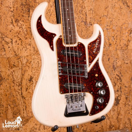 Baldwin Hank Marvin Signature Burns Shadows Bass White 1967 England бас-гитара