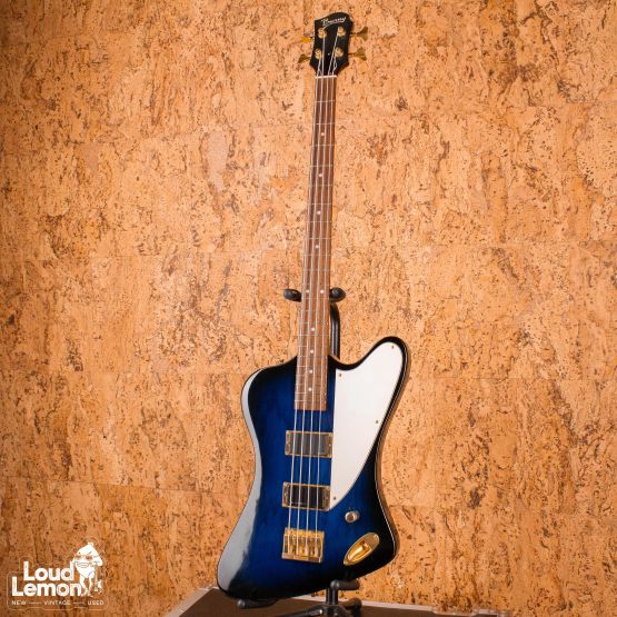Burny ZB-85 Norio Toshiro Ziggi Signture Indigo Blue Sunburst 1990's Japan бас-гитара