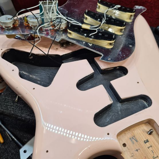 CoolZ Stratocaster ZST-1R Shell Pink 2009 Japan электрогитара