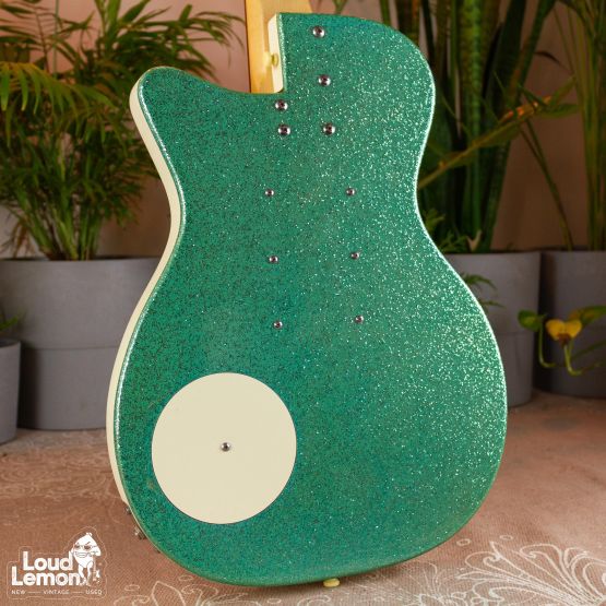 Danelectro 56-U3 Reissue Turquoise Sparkle 2002 Korea электрогитара