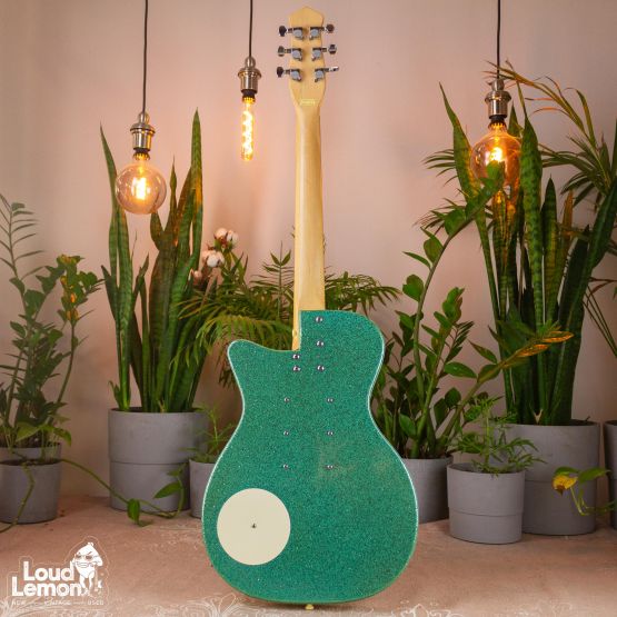 Danelectro 56-U3 Reissue Turquoise Sparkle 2002 Korea электрогитара