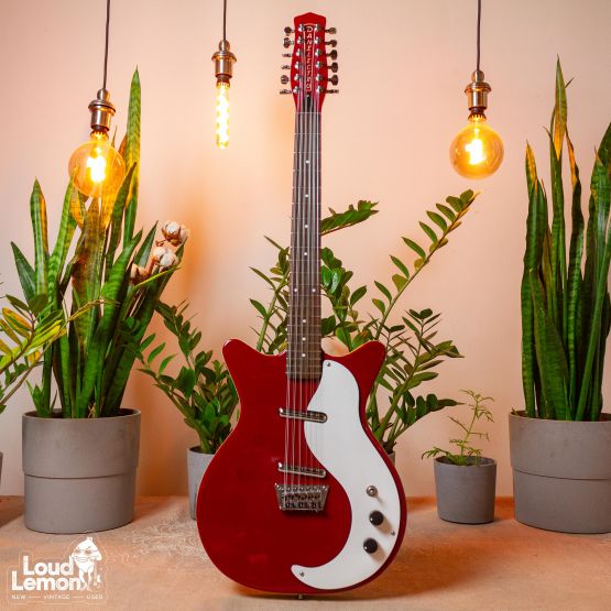 Danelectro D5912 Reissue Commie Red 2010's Korea электрогитара