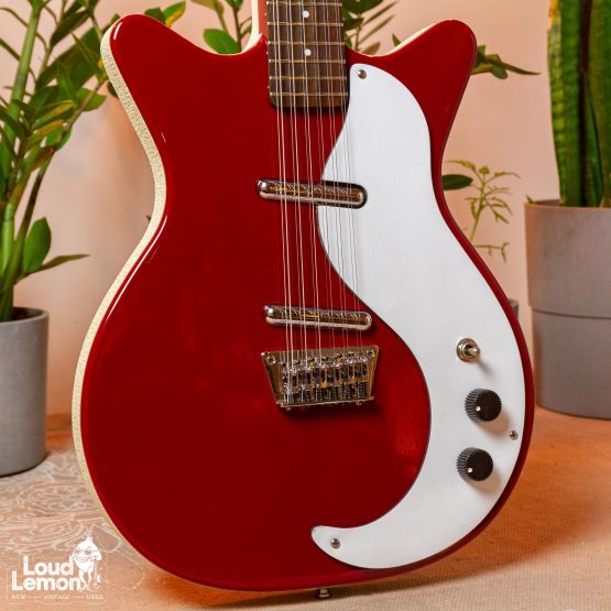 Danelectro D5912 Reissue Commie Red 2010's Korea электрогитара