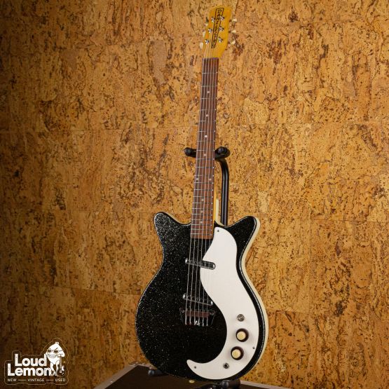 Danelectro DC59 Reissue Black Sparkle 2000's Korea электрогитара