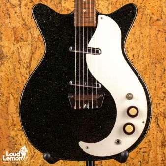 Danelectro DC59 Reissue Black Sparkle 2000's Korea электрогитара