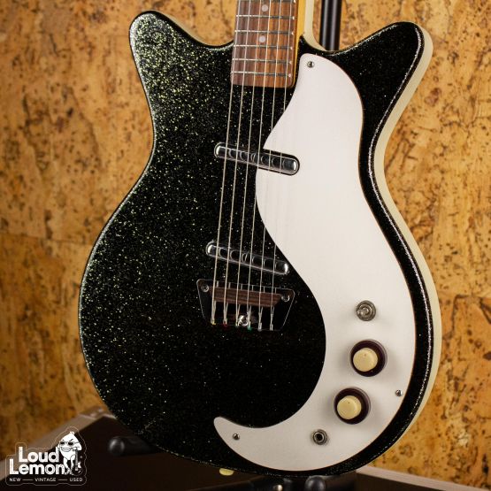 Danelectro DC59 Reissue Black Sparkle 2000's Korea электрогитара
