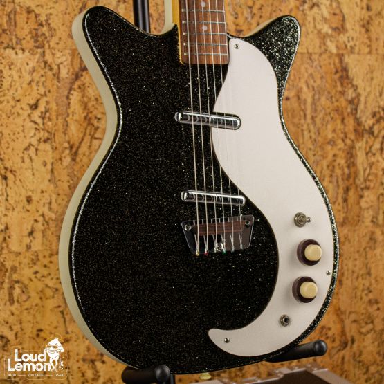 Danelectro DC59 Reissue Black Sparkle 2000's Korea электрогитара