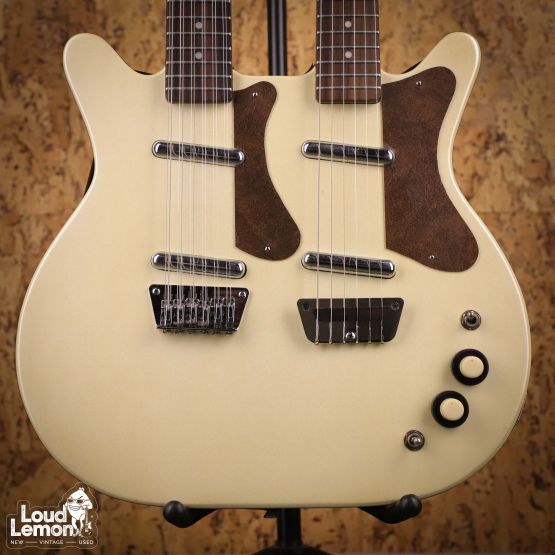 Danelectro Doubleneck 6/12 White Pearl 2000's China электрогитара