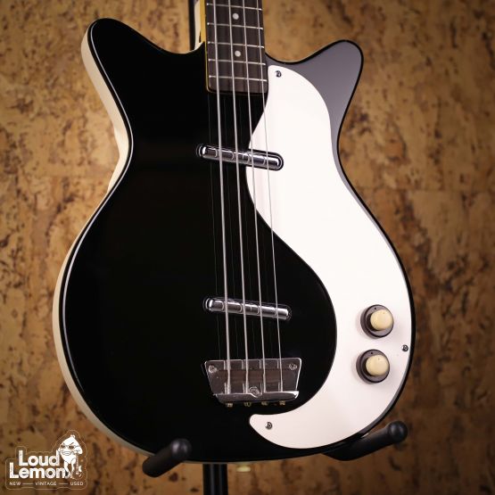 Danelectro DС-59 Bass Long Scale Black 2000's Korea бас-гитара