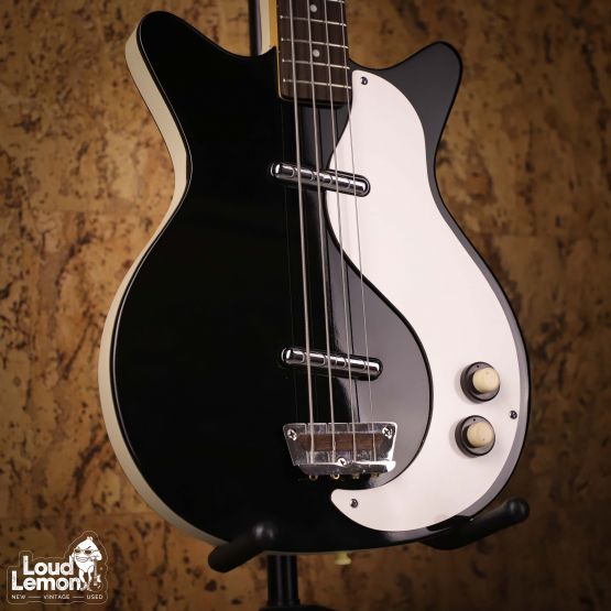 Danelectro DС-59 Bass Long Scale Black 2000's Korea бас-гитара