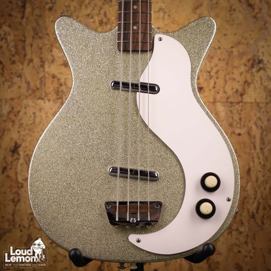 Danelectro DС-59 Bass Long Scale Gold Sparkle 2000's Korea бас-гитара