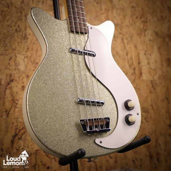 Danelectro DС-59 Bass Long Scale Gold Sparkle 2000's Korea бас-гитара