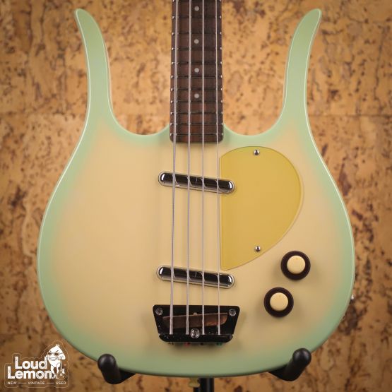 Danelectro Longhorn Bass Aqua Burst 1990's Korea бас-гитара