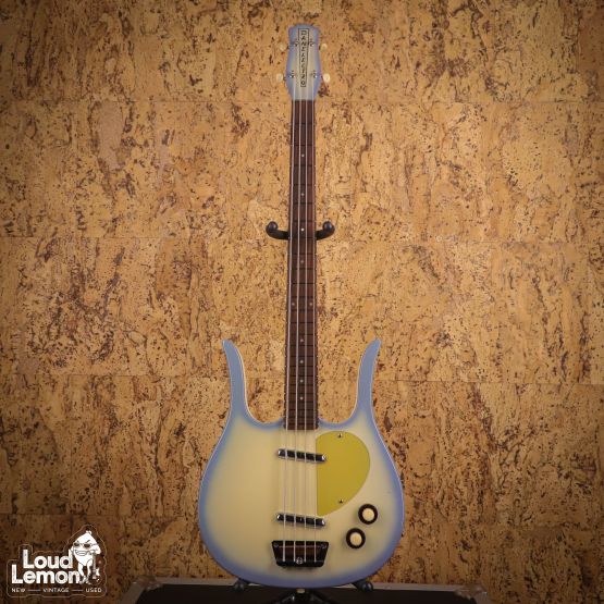 Danelectro Longhorn Bass Blue Burst 2000s China бас-гитара