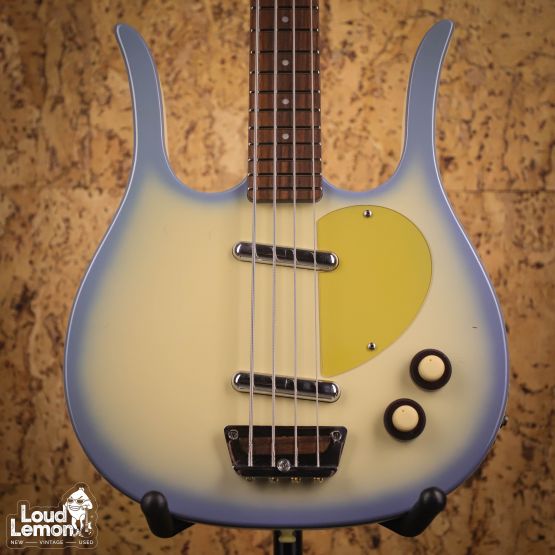 Danelectro Longhorn Bass Blue Burst 2000s China бас-гитара