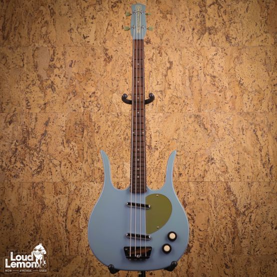 Danelectro Longhorn Bass Blue Suede 1990s Korea бас-гитара