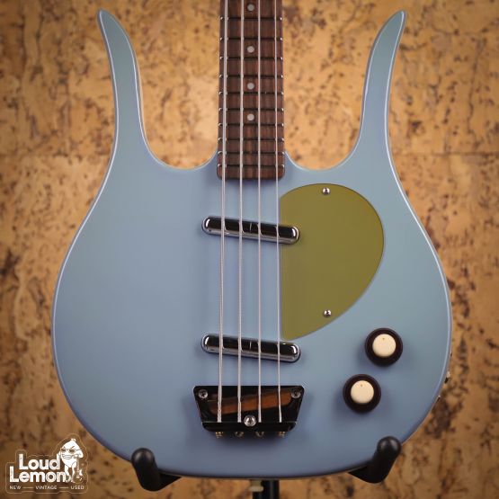 Danelectro Longhorn Bass Blue Suede 1990s Korea бас-гитара