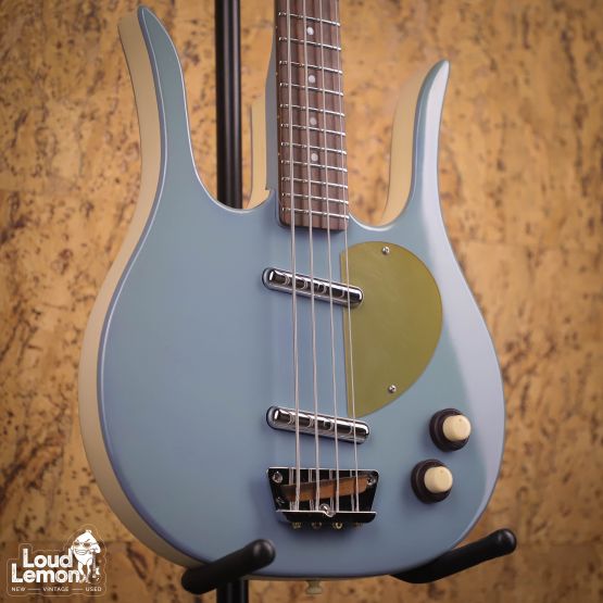 Danelectro Longhorn Bass Blue Suede 1990s Korea бас-гитара