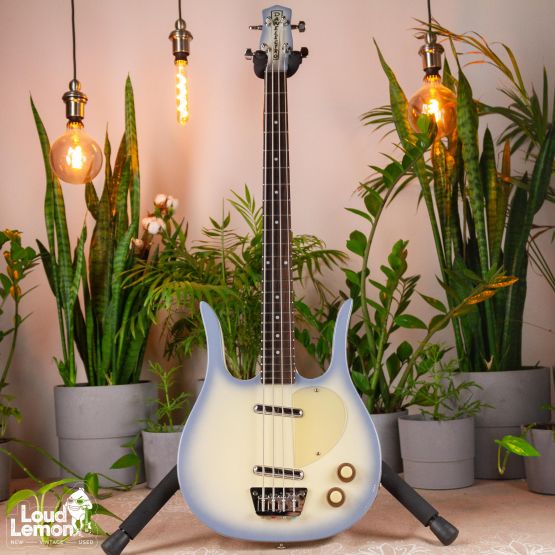 Danelectro Longhorn Bass Reissue Blue Burst 2001 China бас-гитара