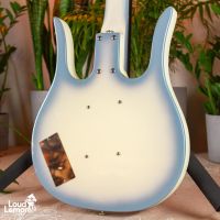 Danelectro Longhorn Bass Reissue Blue Burst 2001 China бас-гитара