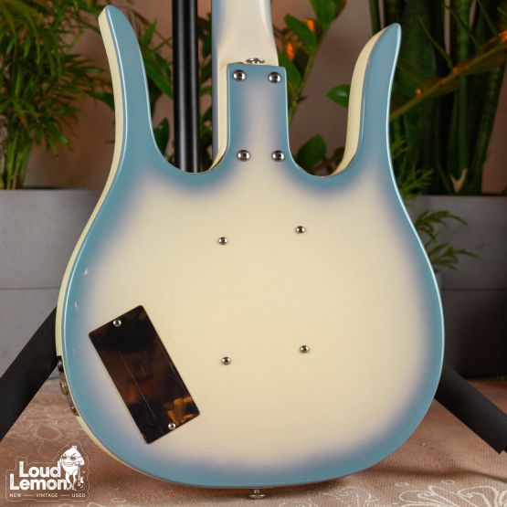 Danelectro Longhorn Bass Reissue Blue Burst 2001 China бас-гитара