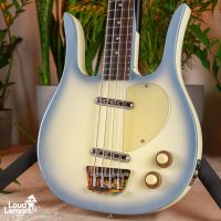 Danelectro Longhorn Bass Reissue Blue Burst 2001 China бас-гитара